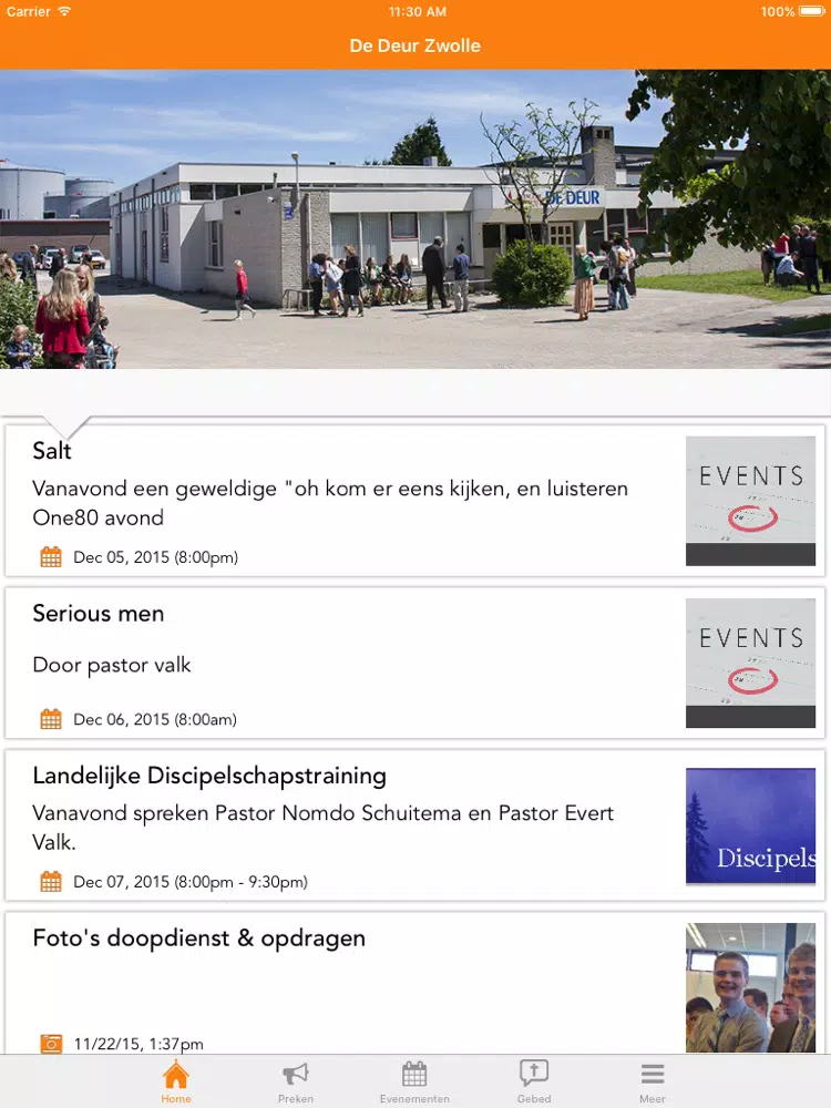 Captures d'écran de De Deur Zwolle iPad 