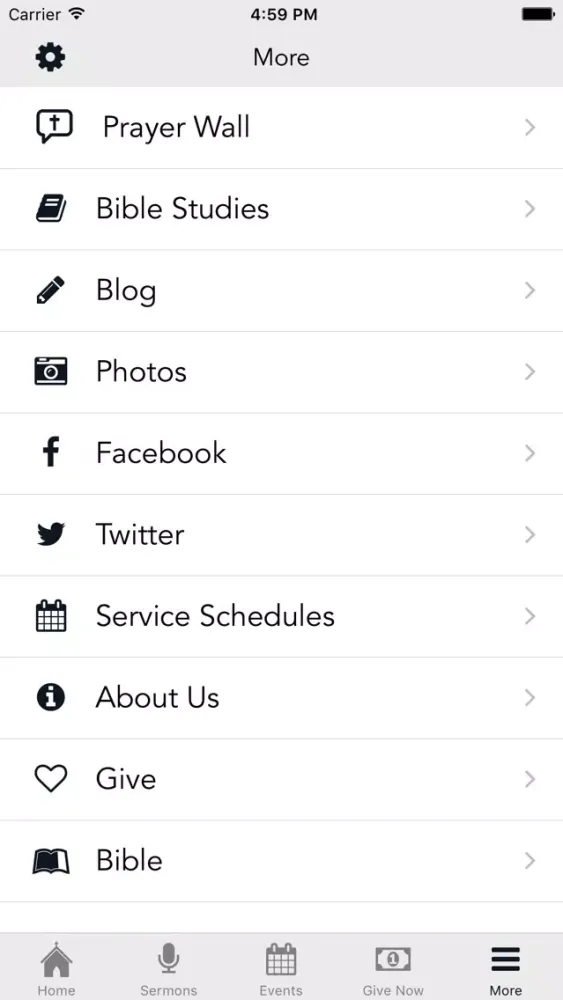 Ảnh chụp màn hình của New Hope Vineyard Church App