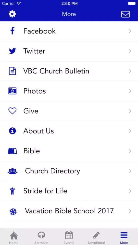 Screenshot di Valley Baptist Church VA