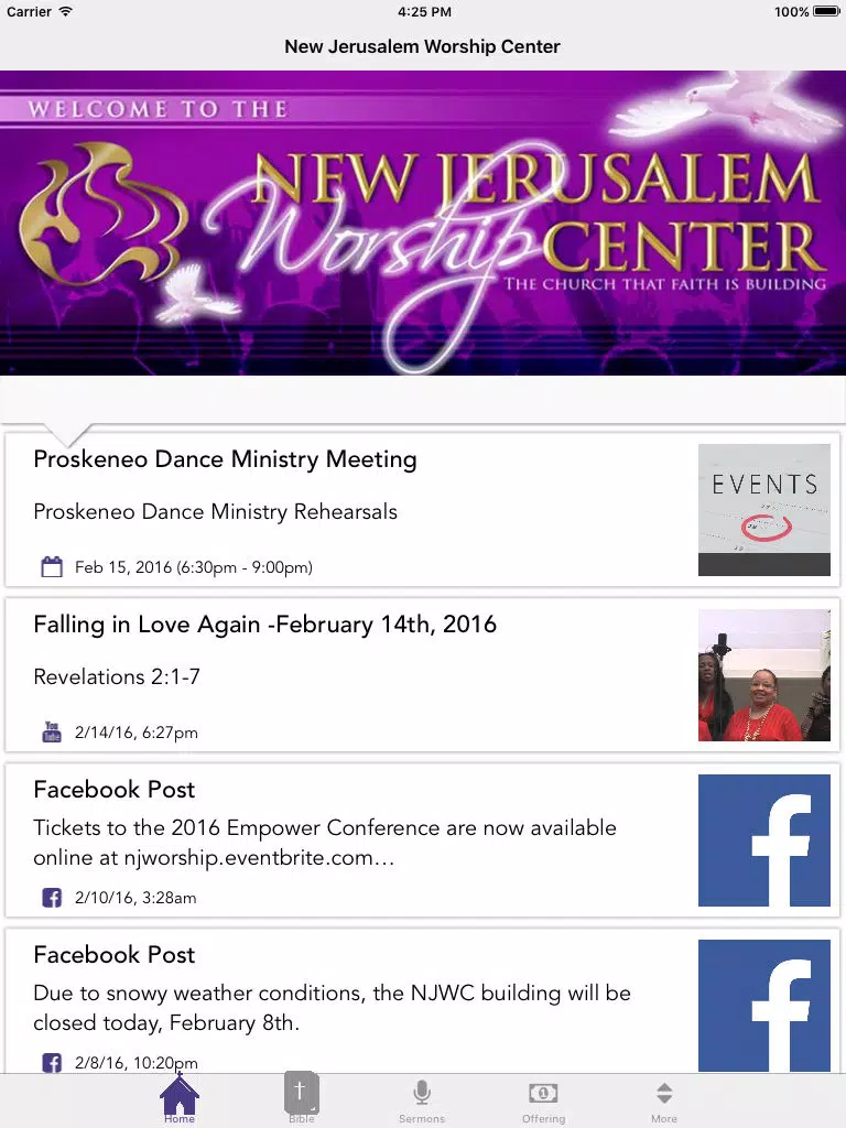 New Jerusalem Worship Center iPad  스크린샷