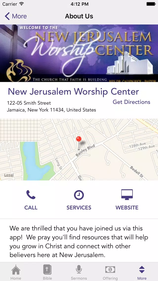 New Jerusalem Worship Center 스크린샷
