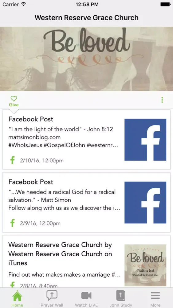 Tangkapan layar Western Reserve Grace Church