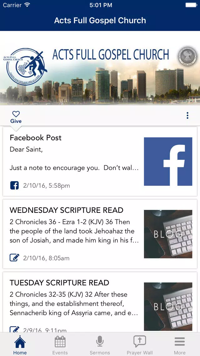 Acts Full Gospel Church Screenshots