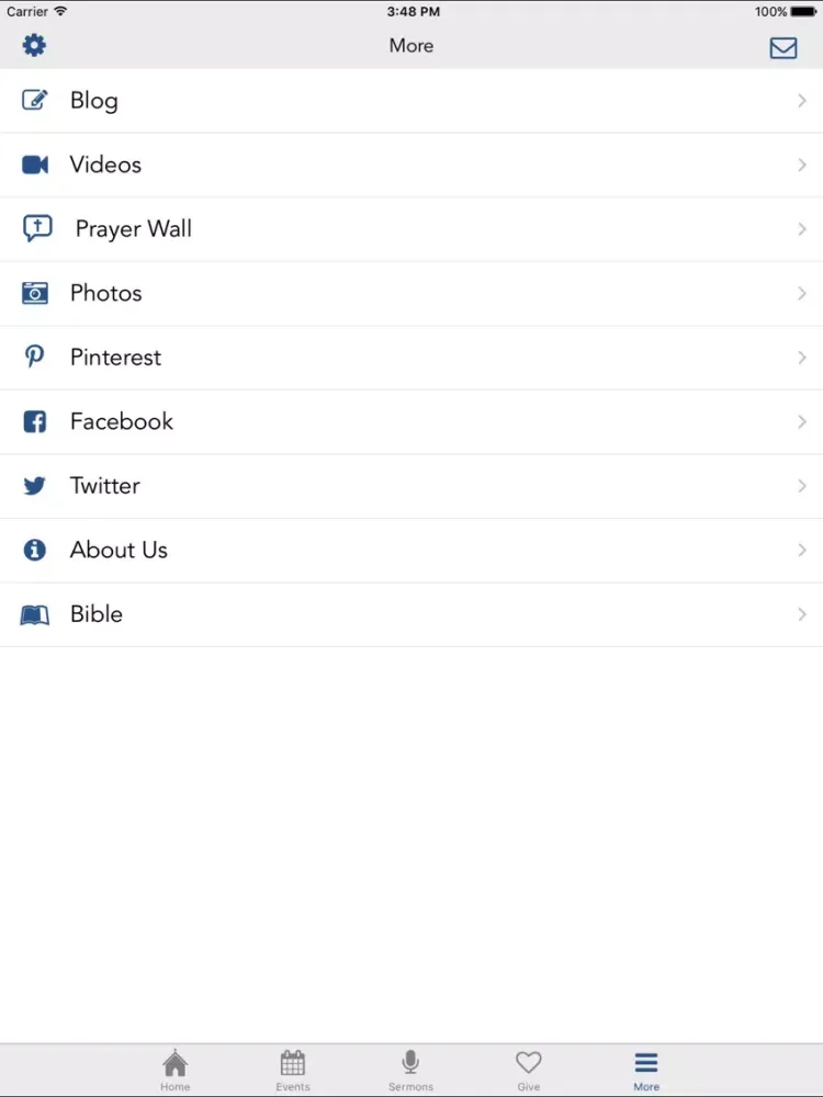 Overflow Church App iPad  스크린샷