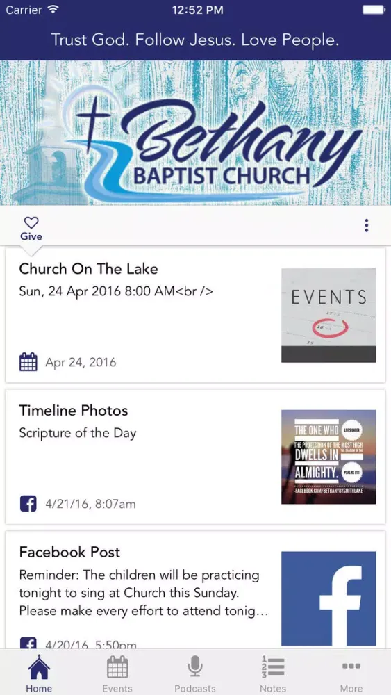 Tangkapan layar Bethany Baptist, Crane Hill