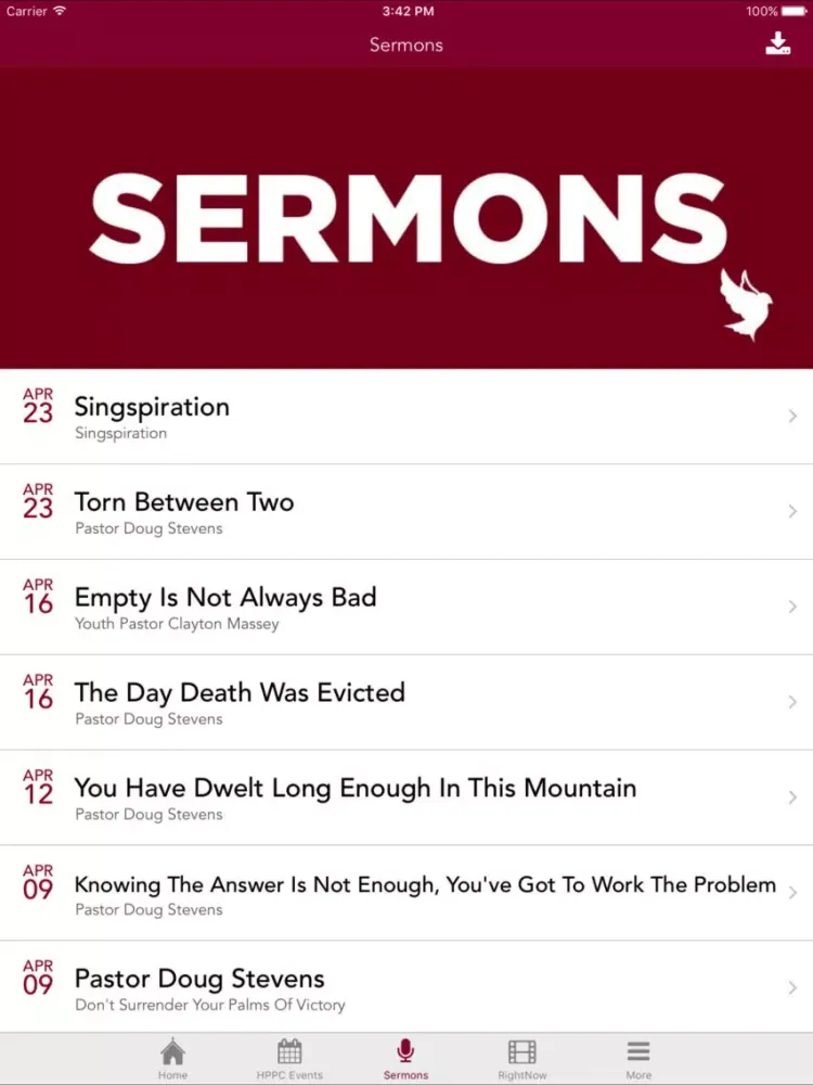 High Point Pentecostal Church iPad  スクリーンショット