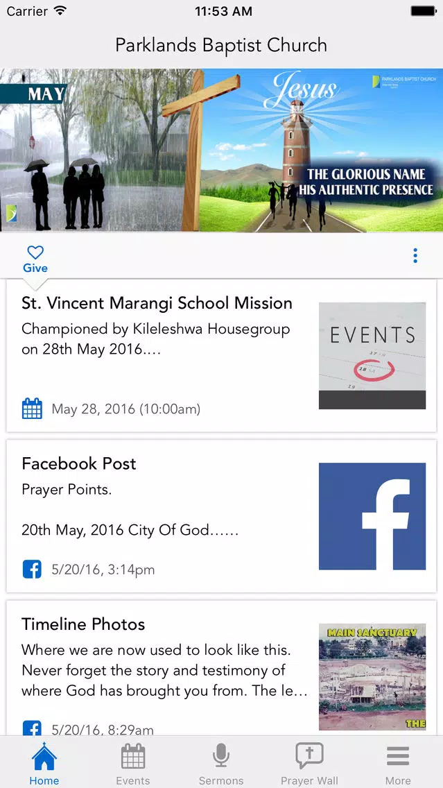 Parklands Baptist Church スクリーンショット