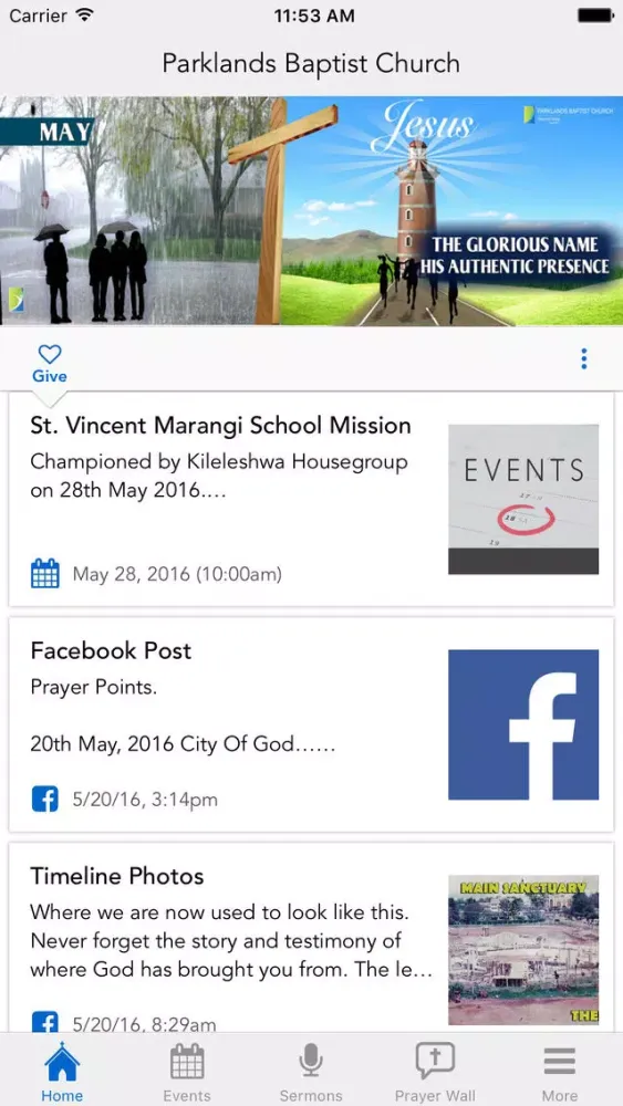 Parklands Baptist Church 스크린샷