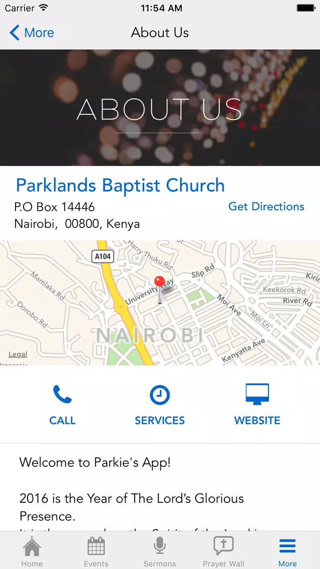 Parklands Baptist Church スクリーンショット