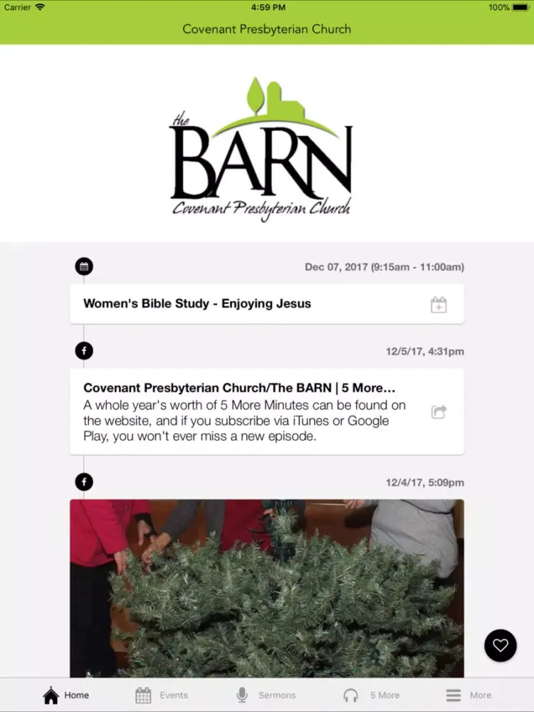 Zrzuty ekranu Covenant Presbyterian App iPad 
