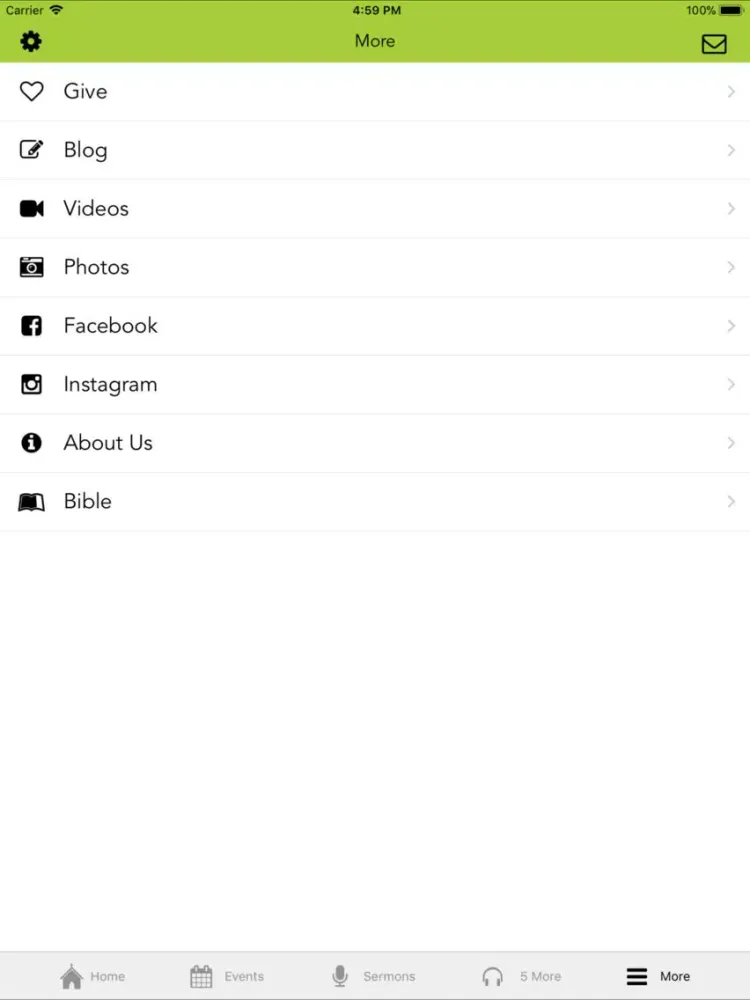 Zrzuty ekranu Covenant Presbyterian App iPad 