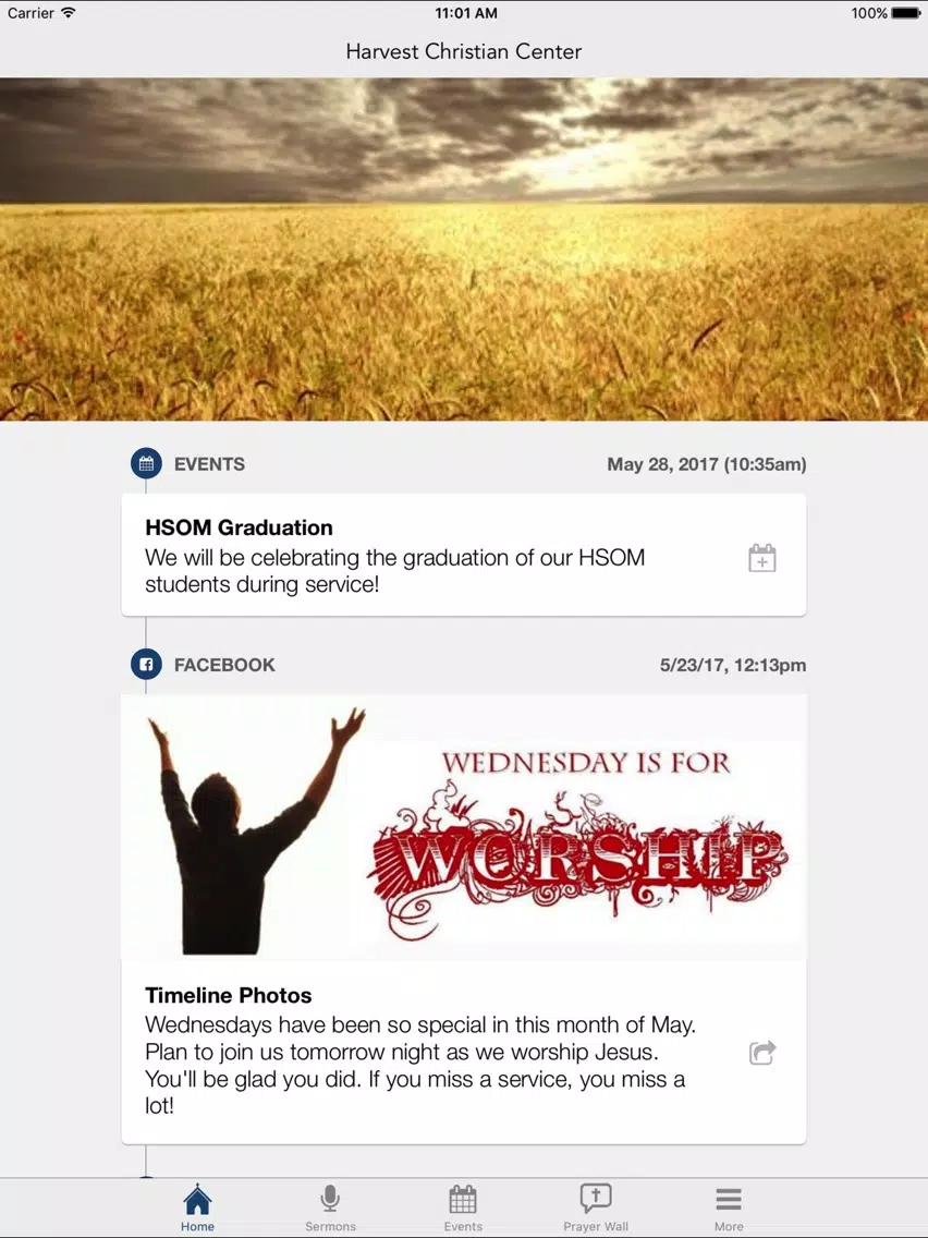 Harvest Christian Center Pinehurst iPad 應用截圖