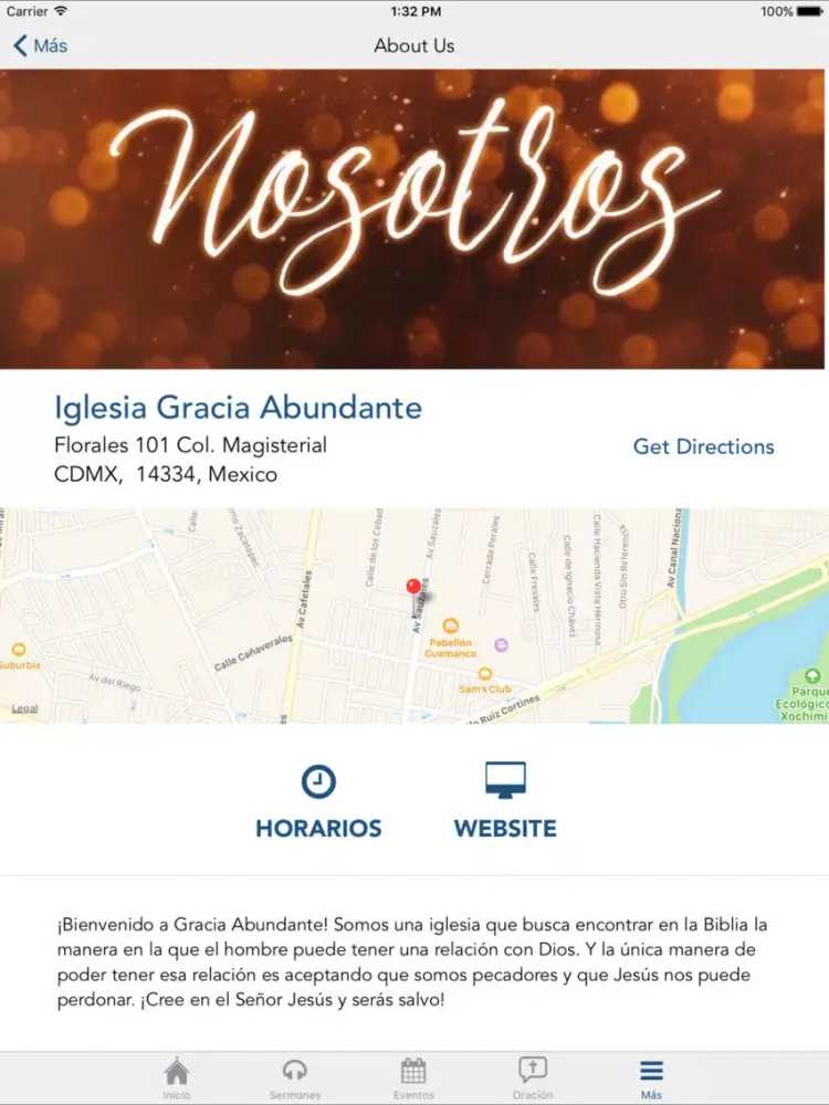 Iglesia Gracia Abundante CDMX iPad 应用截图