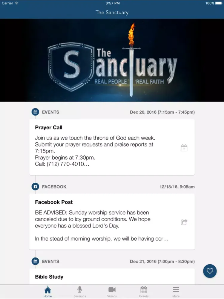 The Sanctuary - Saint Louis iPad  スクリーンショット