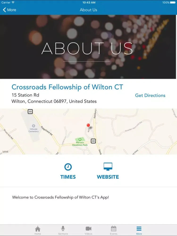 Crossroads Wilton App iPad 應用截圖