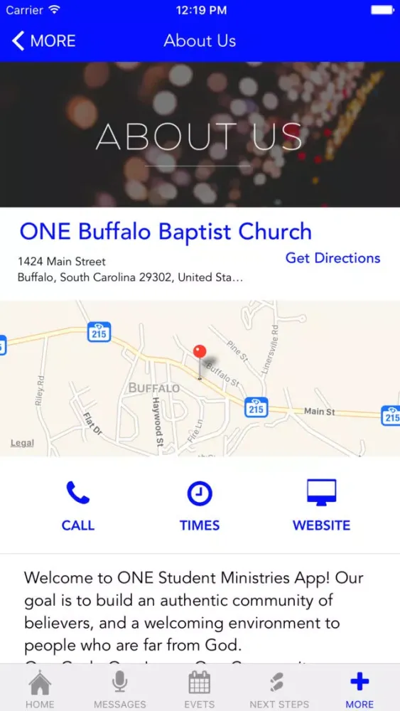 Скриншоты ONE Buffalo Baptist Church