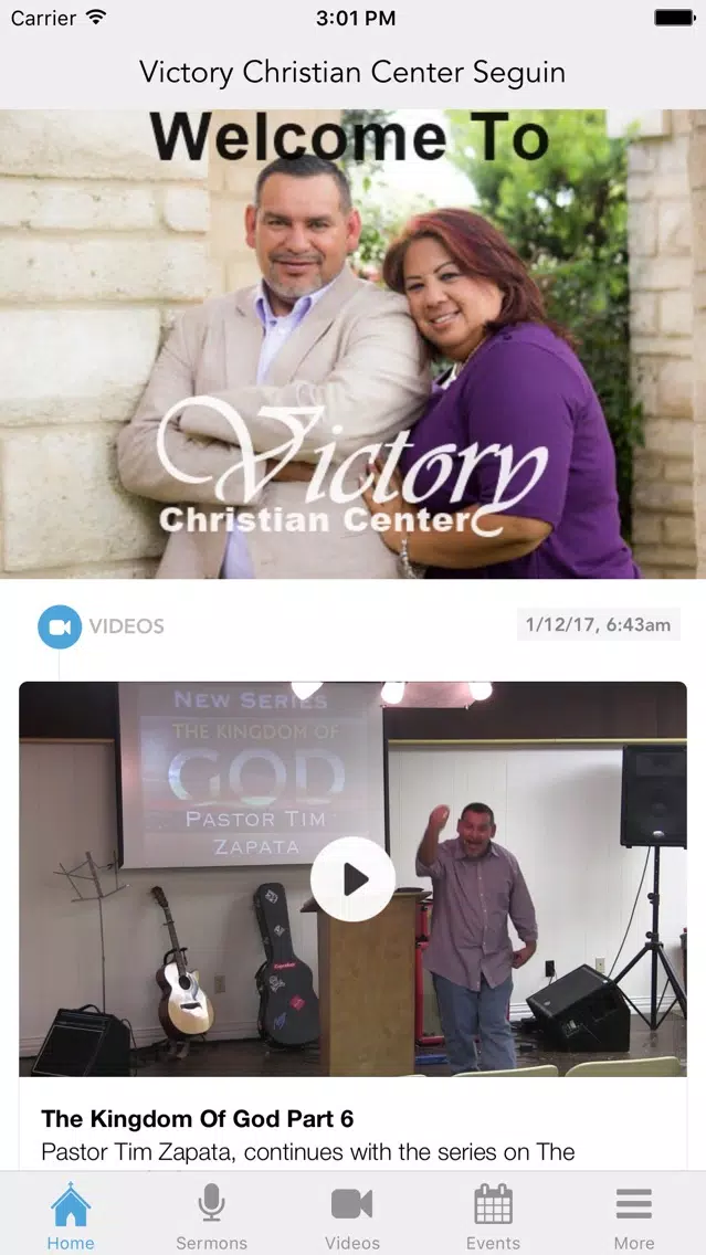 Tangkapan layar Victory Christian Center Seguin