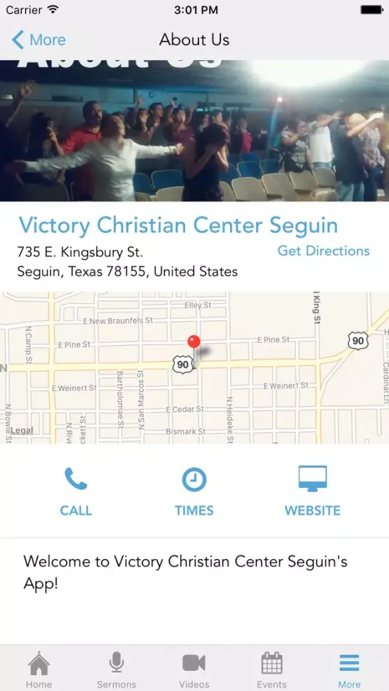 Captures d'écran de Victory Christian Center Seguin