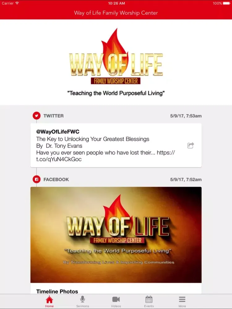 Way of Life Family Worship Ctr iPad  Screenshots