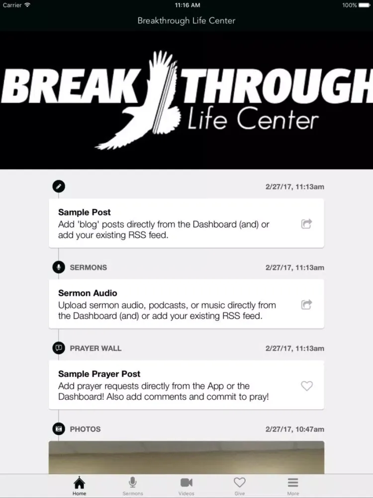 Breakthrough Life Center iPad  سکرین شاٹس
