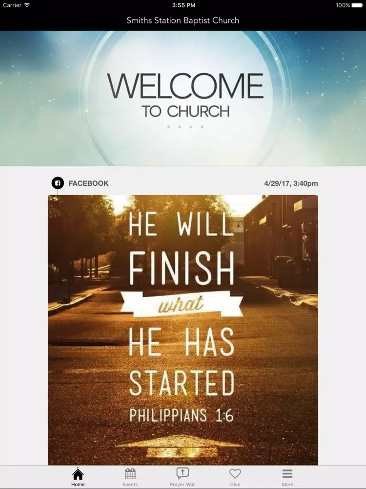 Smiths Station Baptist Church iPad  Screenshots