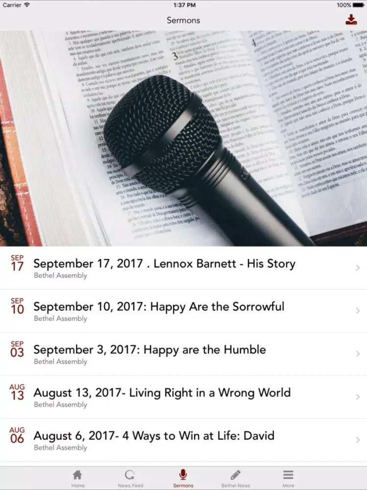 Bethel Church Rock Island iPad  Screenshots