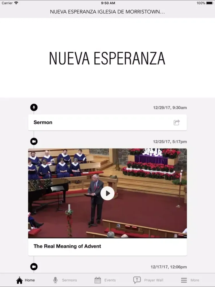 Nueva Esperanza Morristown iPad 应用截图