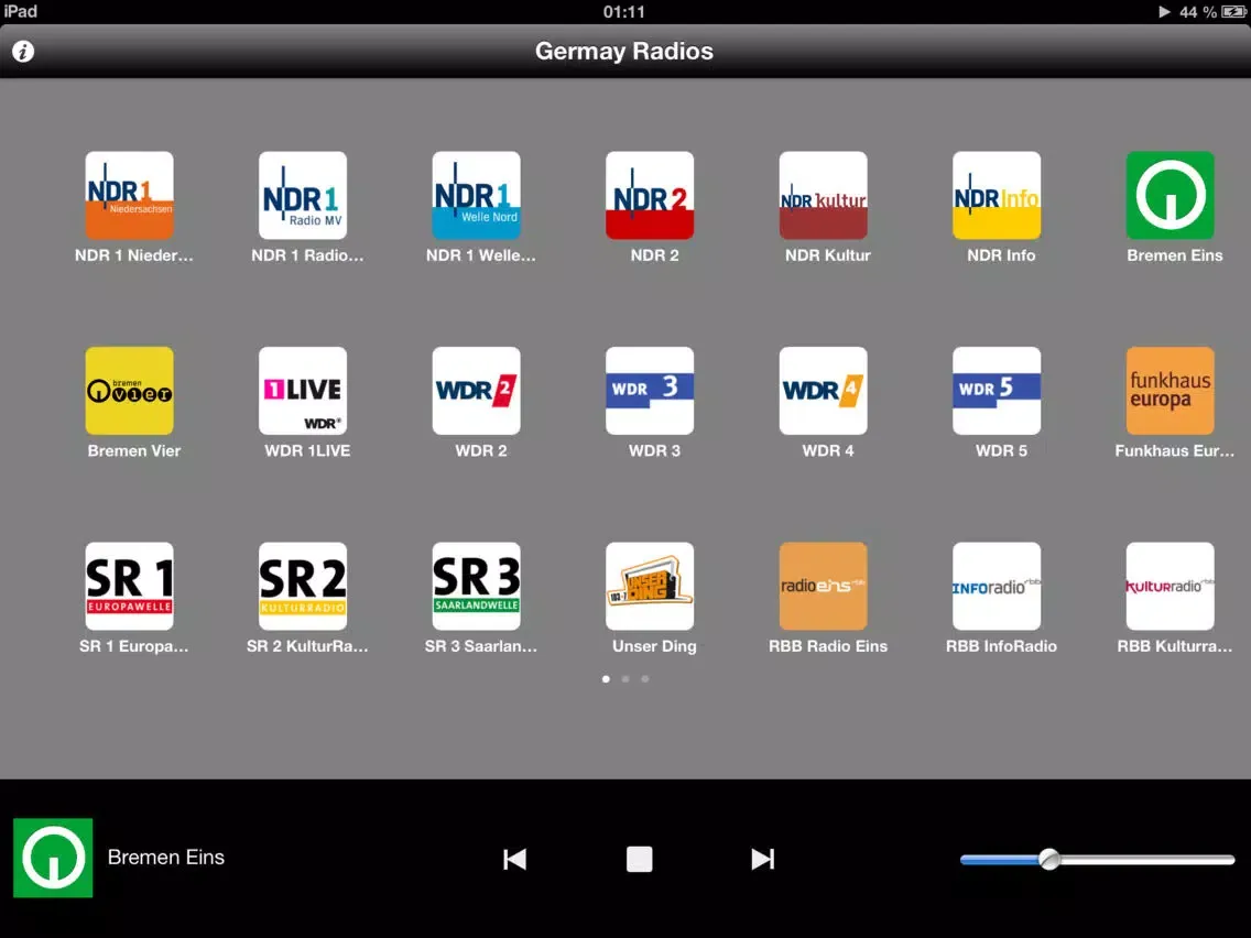 Captures d'écran de Germany Radios iPad 
