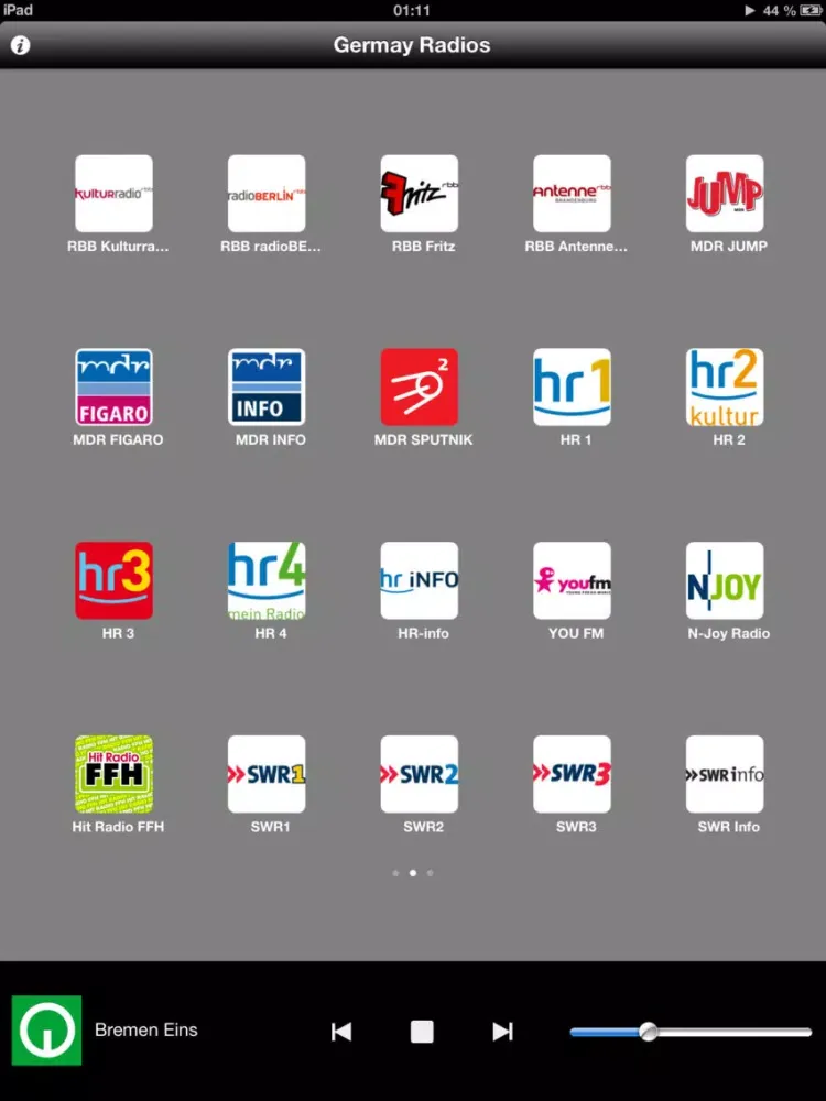 Captures d'écran de Germany Radios iPad 