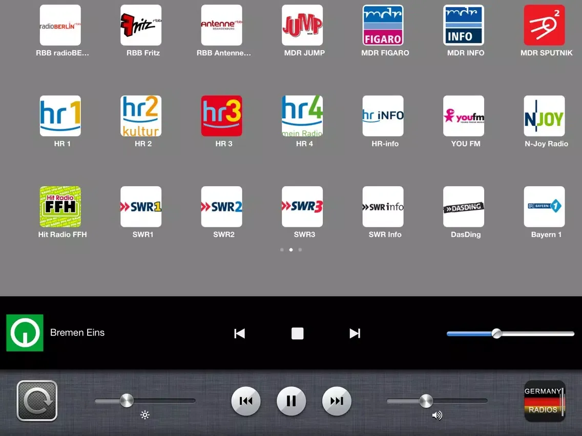 Captures d'écran de Germany Radios iPad 