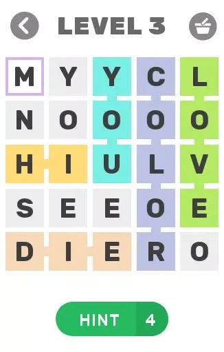 ภาพหน้าจอของ Easy Crossword puzzle:word