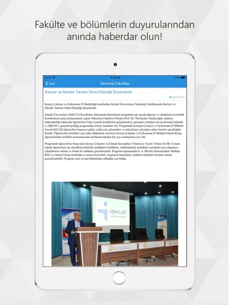 Teknoloji Fakültesi iPad  スクリーンショット