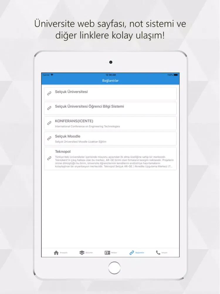 Teknoloji Fakültesi iPad  スクリーンショット