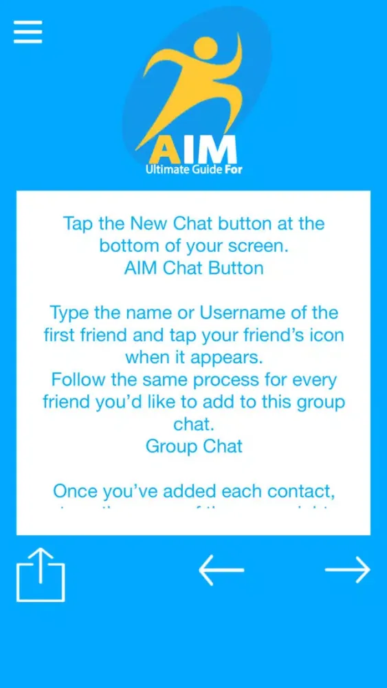 Ultimate Guide For AIM: Chat, Free Text, Screenshots