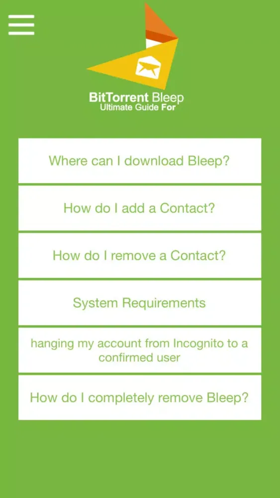 Ultimate Guide For BitTorrent Bleep Screenshots