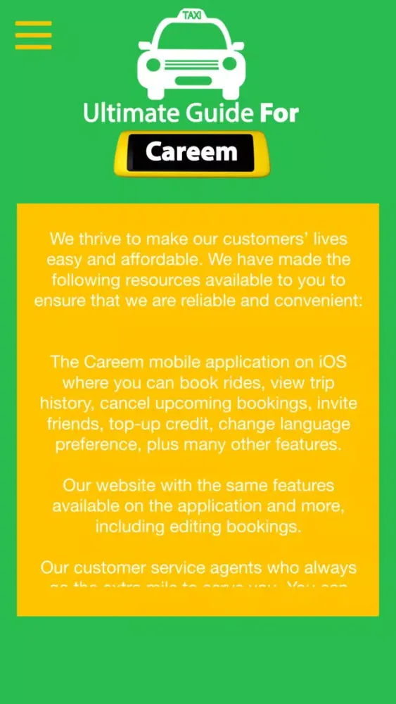 Capturas de tela do Ultimate Guide For Careem كريم