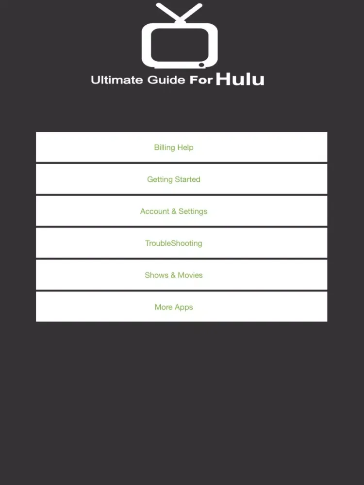 Ultimate Guide For Hulu: Watch the latest TV Shows iPad  Screenshots