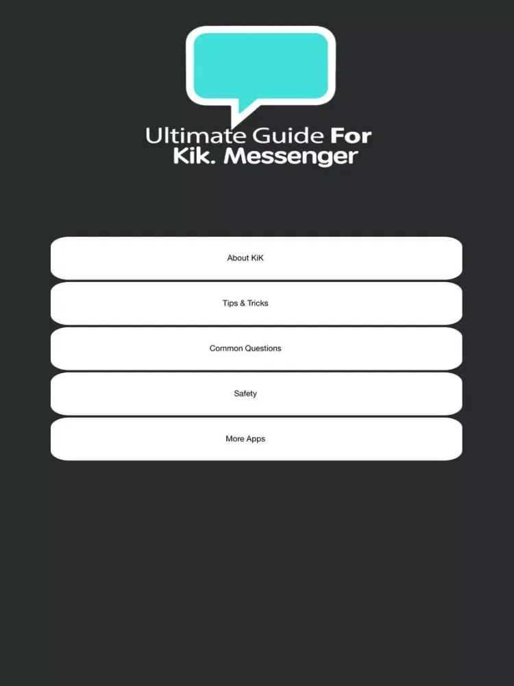 Capturas de tela do Ultimate Guide For Kik iPad 