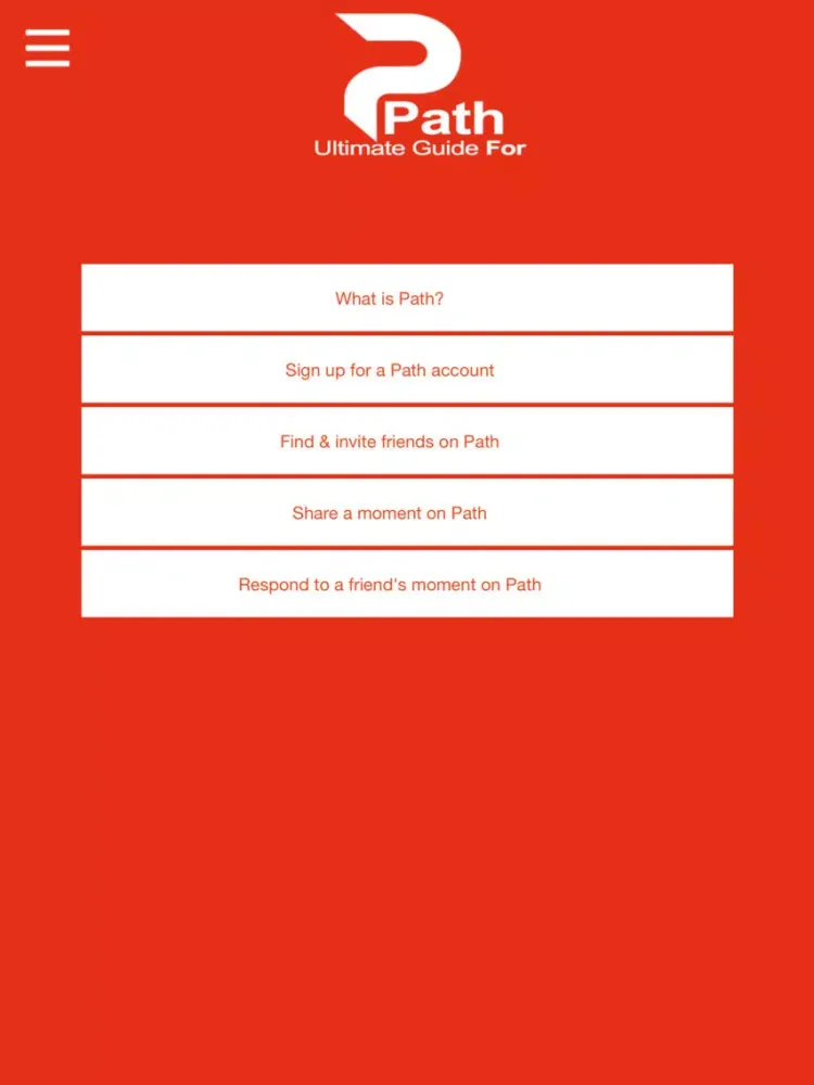 Ultimate Guide For Path iPad  Screenshots