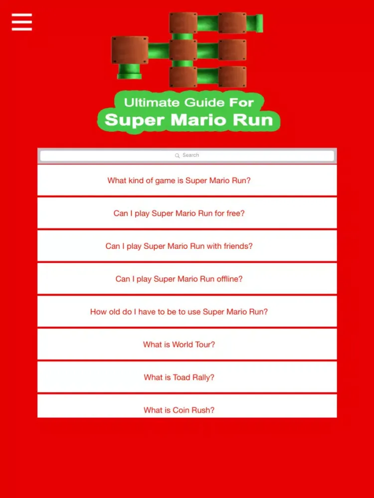 Ảnh chụp màn hình của Ultimate Guide For Super Mario iPad 