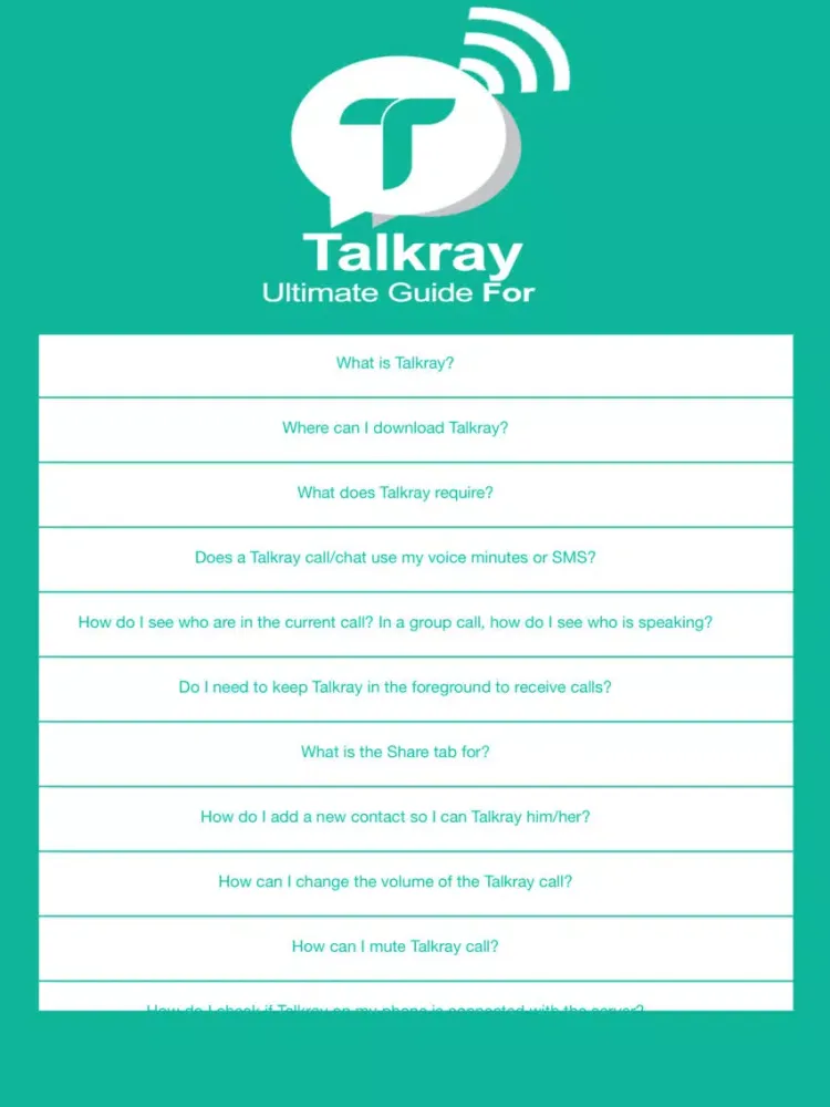 Capturas de pantalla de Ultimate Guide For Talkray - Free Call and Texts iPad 