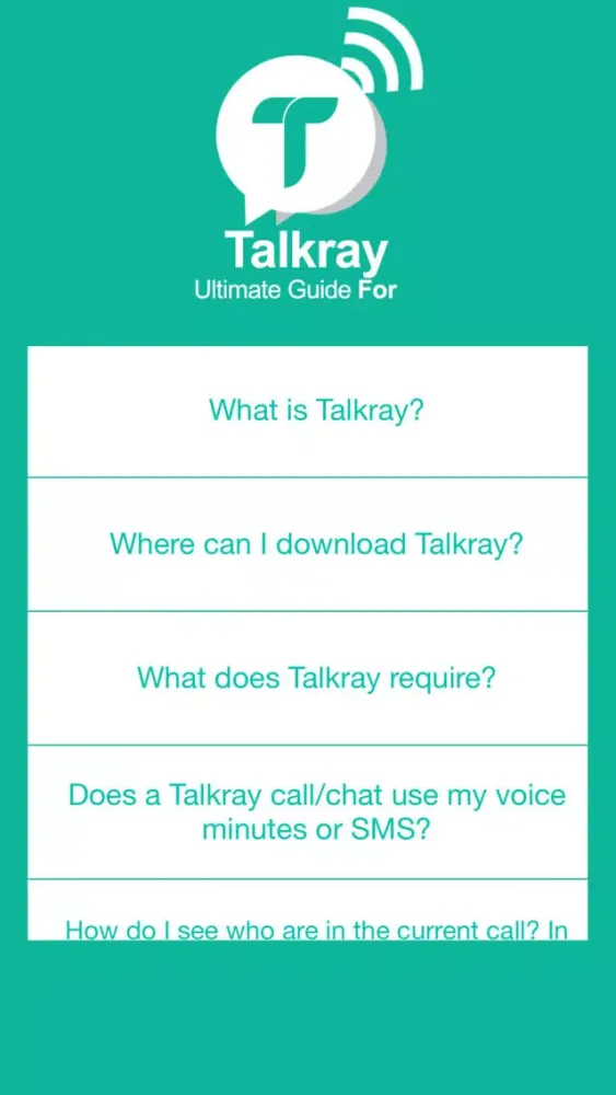 Capturas de pantalla de Ultimate Guide For Talkray - Free Call and Texts