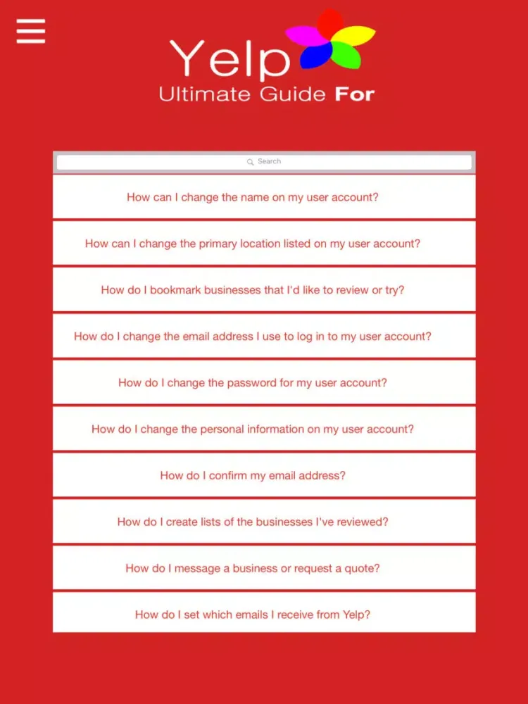 Ultimate Guide For Yelp iPad 应用截图