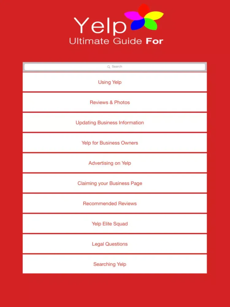 Ultimate Guide For Yelp iPad 应用截图