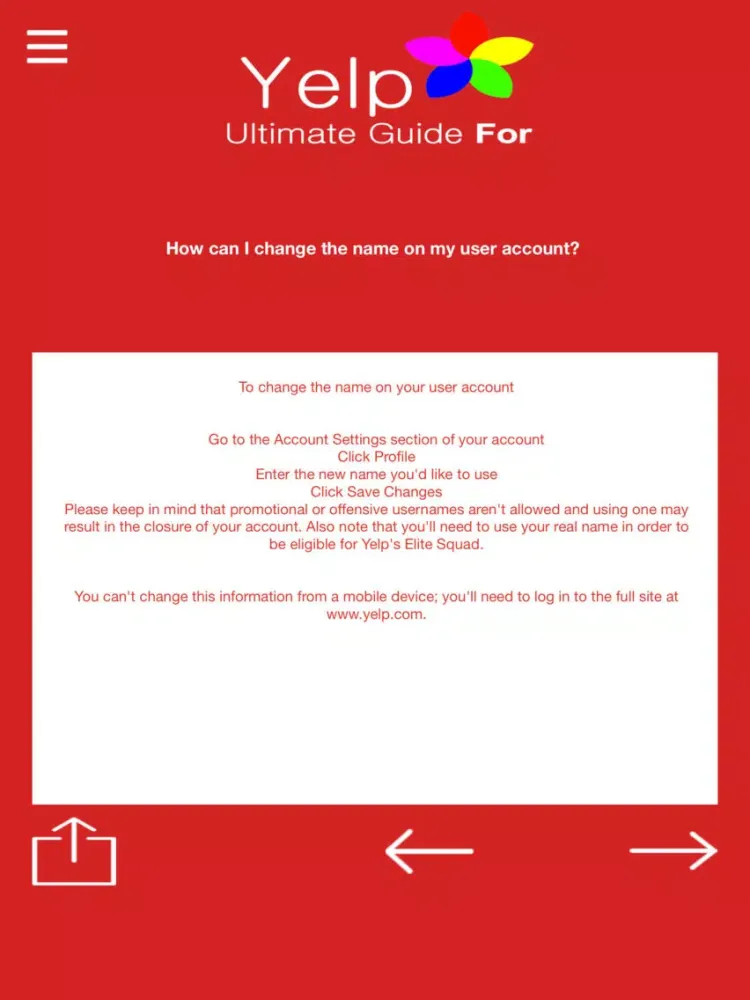 Ultimate Guide For Yelp iPad 应用截图