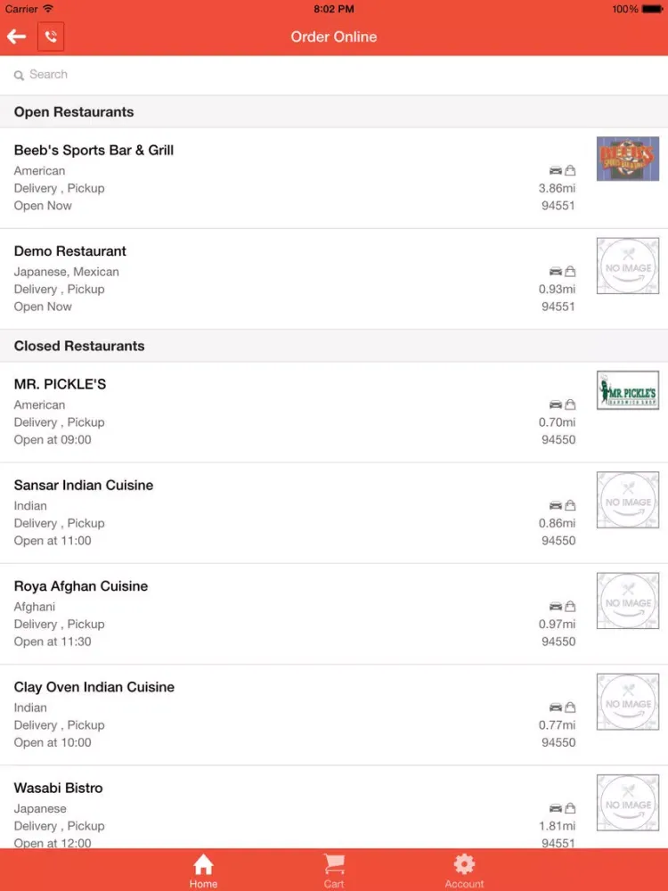 Скриншоты Food Near U – Restaurant Pickup Delivery Order App iPad 