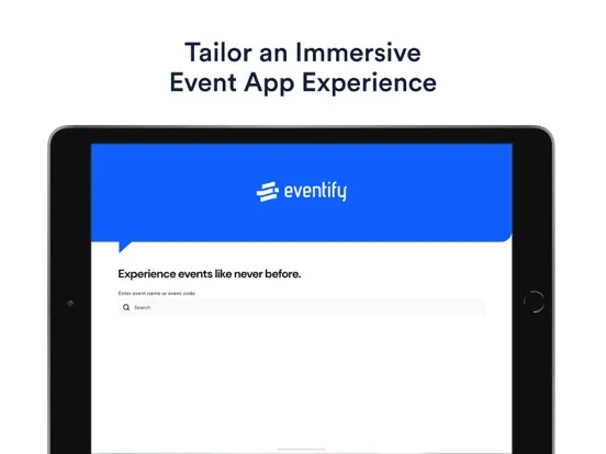 Screenshot di Eventify iPad 