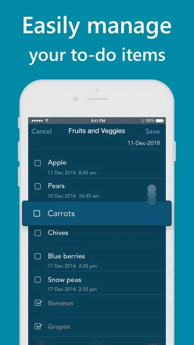 Ảnh chụp màn hình của Orderly - Simple to-do lists
