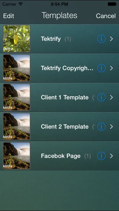 Tangkapan layar iStamp+ - Batch Watermark Photos