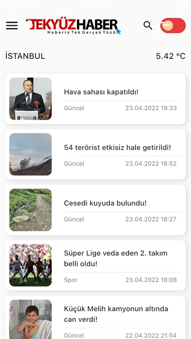 Tekyüz Haber Screenshots